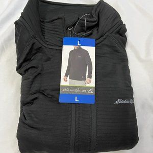 NWT Eddie Bauer Men's 1/4 Zip Jacket, Black, Size L